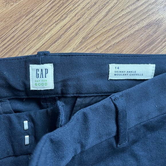 NWOT GAP Skinny Ankle Navy Pant, Sz 14. - Picture 2 of 3